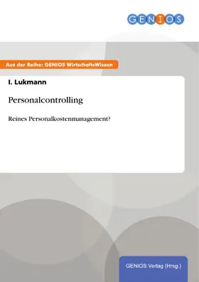 Lukmann |  Personalcontrolling | eBook | Sack Fachmedien