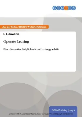 Lukmann |  Operate Leasing | eBook | Sack Fachmedien