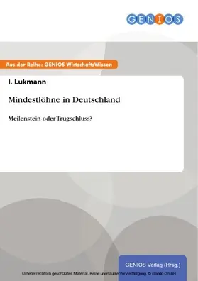 Lukmann |  Mindestlöhne in Deutschland | eBook | Sack Fachmedien