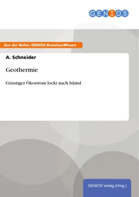 Schneider |  Geothermie | eBook | Sack Fachmedien