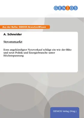 Schneider |  Strommarkt | eBook | Sack Fachmedien