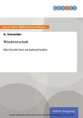 Schneider |  Windwirtschaft | eBook | Sack Fachmedien