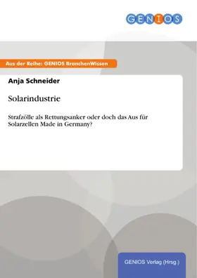 Schneider |  Solarindustrie | eBook | Sack Fachmedien