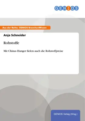 Schneider |  Rohstoffe | eBook | Sack Fachmedien