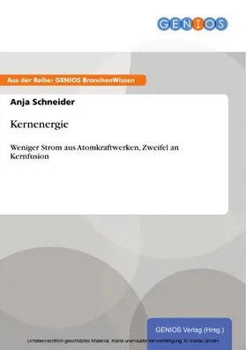 Schneider |  Kernenergie | eBook | Sack Fachmedien