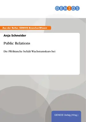 Schneider |  Public Relations | eBook | Sack Fachmedien