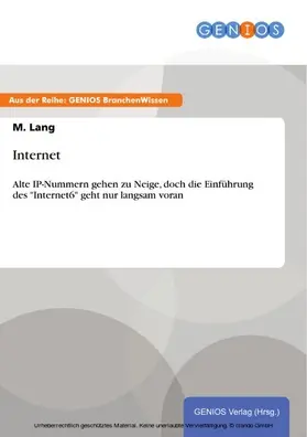 Lang |  Internet | eBook | Sack Fachmedien