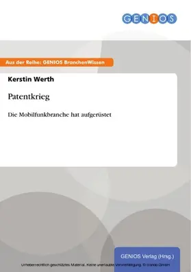 Werth |  Patentkrieg | eBook | Sack Fachmedien