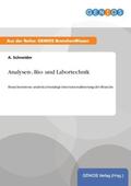 Schneider |  Analysen-, Bio- und Labortechnik | Buch |  Sack Fachmedien
