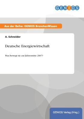 Schneider | Deutsche Energiewirtschaft | Buch | 978-3-7379-4806-7 | www.sack.de
