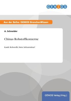 Schneider |  Chinas Rohstoffkonzerne | Buch |  Sack Fachmedien