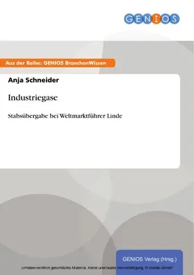 Schneider |  Industriegase | eBook | Sack Fachmedien