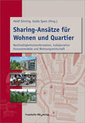 Sinning / Spars |  Sharing-Ansätze für Wohnen und Quartier | Buch |  Sack Fachmedien