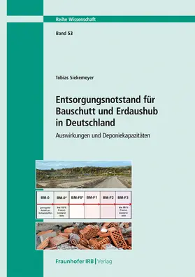 Siekemeyer | Entsorgungsnotstand für Bauschutt und Erdaushub | Buch | 978-3-7388-0997-8 | sack.de