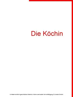 Jäger |  Die Köchin | eBook | Sack Fachmedien
