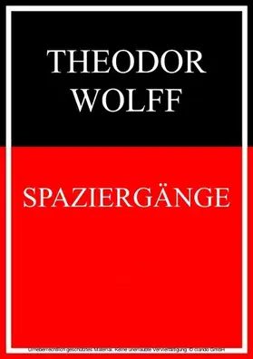 Wolff |  Spaziergänge | eBook | Sack Fachmedien