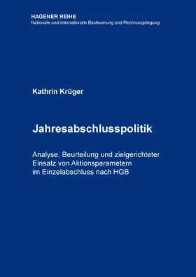 Krüger |  Jahresabschlusspolitik | eBook | Sack Fachmedien
