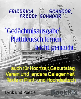 Schnoor |  "Gedächtnisausgabe"              Plattdeutsch lernen                           leicht gemacht | eBook | Sack Fachmedien