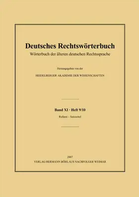  Deutsches Rechtswörterbuch | Buch |  Sack Fachmedien