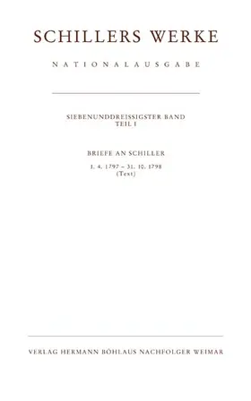 Oellers |  Schillers Werke. Nationalausgabe | Buch |  Sack Fachmedien