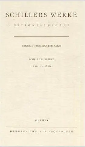 Oellers |  Schillers Werke. Nationalausgabe | Buch |  Sack Fachmedien