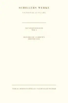 Oellers / Kurscheidt / Wistoff |  Schillers Werke. Nationalausgabe | Buch |  Sack Fachmedien