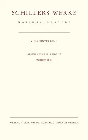 Oellers |  Schillers Werke. Nationalausgabe | Buch |  Sack Fachmedien