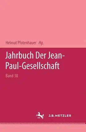 Pfotenhauer |  Jahrbuch der Jean Paul Gesellschaft 2003 | Buch |  Sack Fachmedien