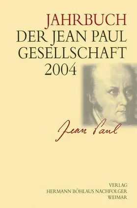 Pfotenhauer |  Jahrbuch der Jean Paul Gesellschaft 2004 | Buch |  Sack Fachmedien