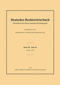 Loparo |  Deutsches Rechtswörterbuch | Buch |  Sack Fachmedien