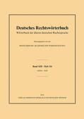Loparo |  Deutsches Rechtswörterbuch Bd. XIII, Heft 3/4 - selchen - Sold | Buch |  Sack Fachmedien