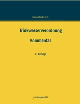 Gerhardt |  Trinkwasserverordnung | Buch |  Sack Fachmedien