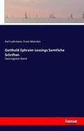 Lachmann / Muncker |  Gotthold Ephraim Lessings Samtliche Schriften | Buch |  Sack Fachmedien