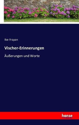 Frapan |  Vischer-Erinnerungen | Buch |  Sack Fachmedien