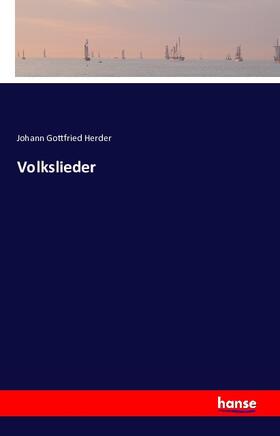 Herder |  Volkslieder | Buch |  Sack Fachmedien