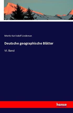 Lindeman |  Deutsche geographische Blätter | Buch |  Sack Fachmedien