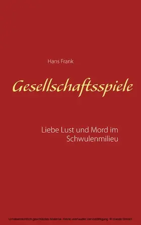 Frank |  Gesellschaftsspiele... | eBook | Sack Fachmedien