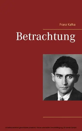Kafka |  Betrachtung | eBook | Sack Fachmedien