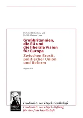 Bökenkamp / Hesse |  Grossbritannien, die EU und  die liberale Vision für Europa | Buch |  Sack Fachmedien