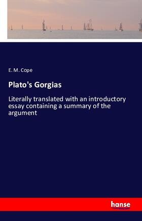 Cope |  Plato's Gorgias | Buch |  Sack Fachmedien