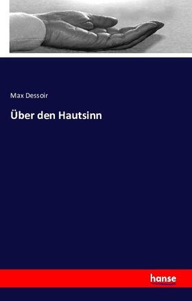 Dessoir |  Über den Hautsinn | Buch |  Sack Fachmedien