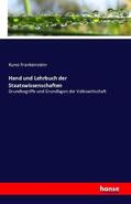 Frankenstein |  Hand und Lehrbuch der Staatswissenschaften | Buch |  Sack Fachmedien