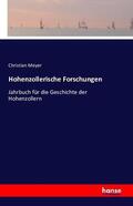 Meyer |  Hohenzollerische Forschungen | Buch |  Sack Fachmedien