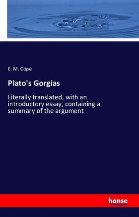 Cope |  Plato's Gorgias | Buch |  Sack Fachmedien