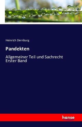 Dernburg | Pandekten | Buch | 978-3-7428-6563-2 | sack.de