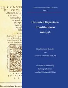 Schmucki / Lehmann |  Die ersten Kapuziner-Konstitutionen von 1536 | Buch |  Sack Fachmedien