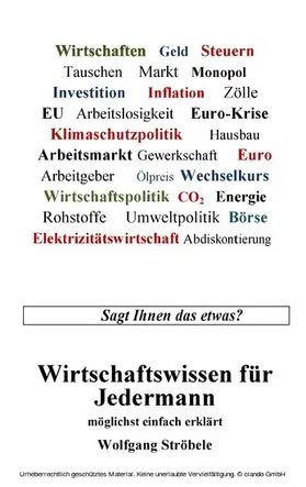 Ströbele |  Wirtschaftswissen für Jedermann | eBook | Sack Fachmedien