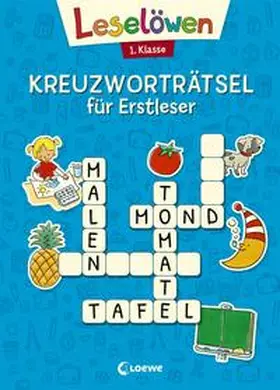 Loewe Lernen und Rätseln / Loewe Erstlesebücher |  Leselöwen Kreuzworträtsel für Erstleser - 1. Klasse (Blau) | Buch |  Sack Fachmedien