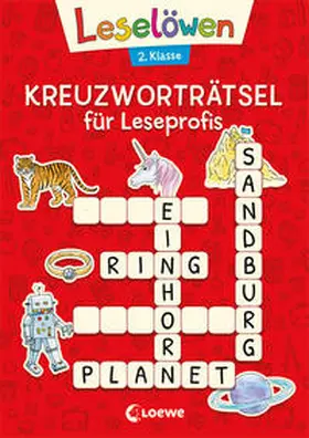 Loewe Lernen und Rätseln / Loewe Erstlesebücher |  Leselöwen Kreuzworträtsel für Erstleser. 2. Klasse (Rot) | Buch |  Sack Fachmedien