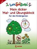 Loewe Lernen und Rätseln |  LernSpielZwerge - Mein dicker Mal- und Übungsblock für den Kindergarten | Buch |  Sack Fachmedien